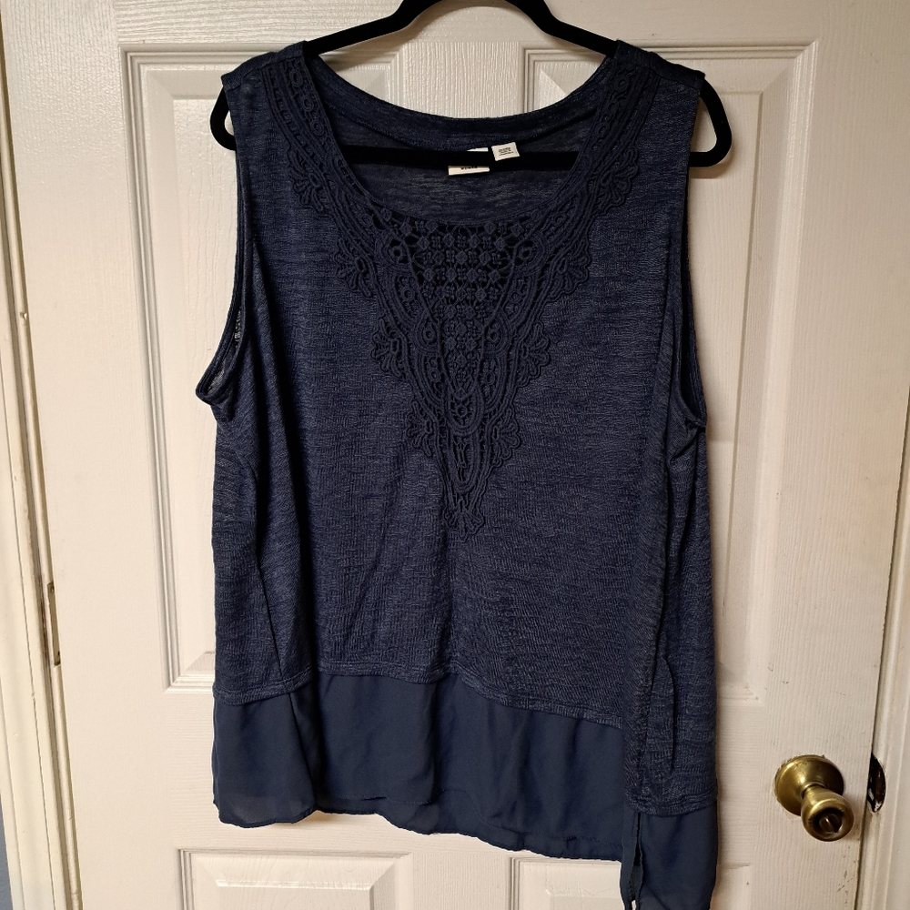 Womens CATO navy blue tank 26/28